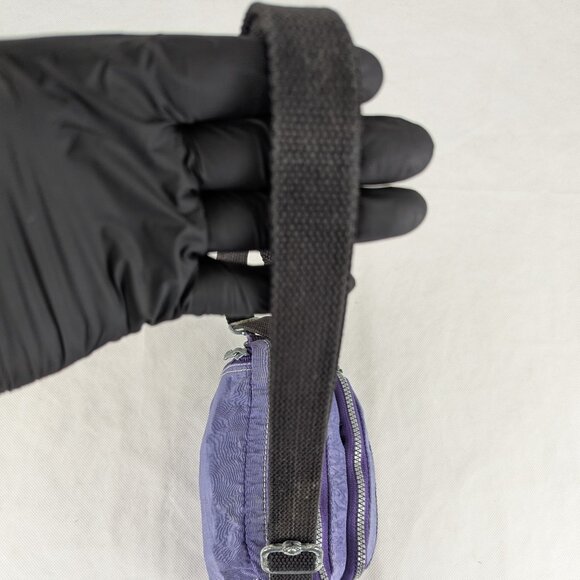 Kipling Merryl Crossbody Bag Purple Nylon -Clean Used - Buy It Now - Quick Ship! - Picture 3 of 12